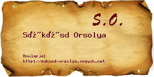 Sükösd Orsolya névjegykártya